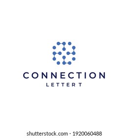 letter T connection logo vector modern simple sophisticated concepts