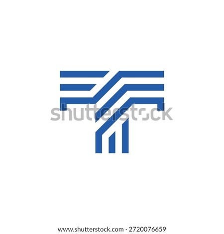Letter T Construction Line Logo 