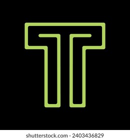 vector de diseño de logotipo creativo de la letra T