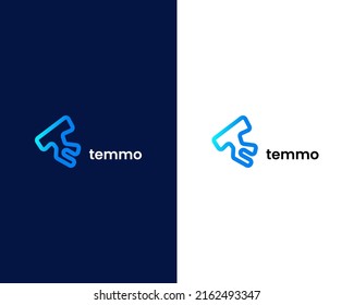letter t creative modern logo design template