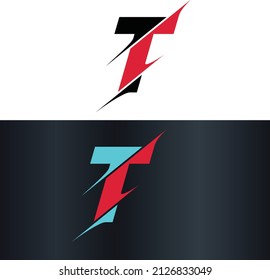 Letter T Creative Unique Modern Vector Logo Design