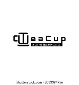 Letter T and Cup logo template.