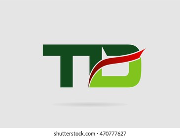 Letter T and D logo
