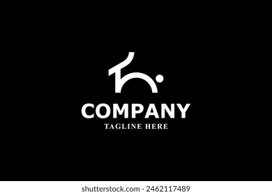 letter t deer abstract logo