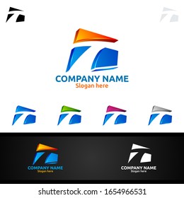Carta T para logotipo de vectores digitales, marketing, finanzas, asesor o icono de diseño de inversión