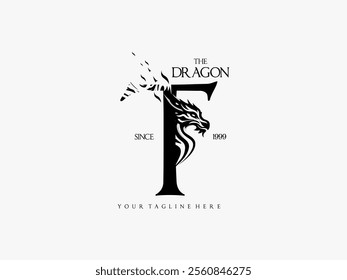 letter T with dragon logo
