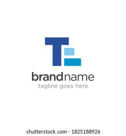 Letter T and E logo vector design template