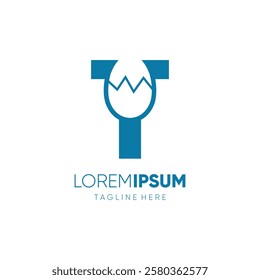 Letter T Egg Logo Design Vector Icon Graphic Emblem Symbol Illustration