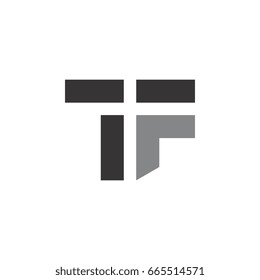 Letter T And F Logo