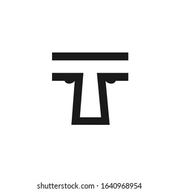 Letter T Face Logo Design