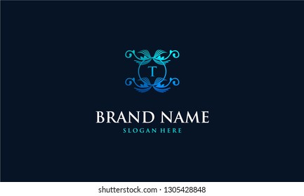 Letter T Frame Elegance Business Decoration Abstract Creative Monogram Business Logo