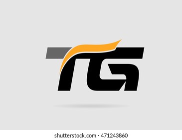 Letter T And G Logo Template
