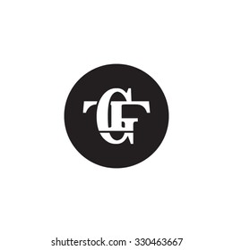 Letter T And G Monogram Circle Logo