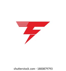 letter t geometric thunder symbol simple logo vector