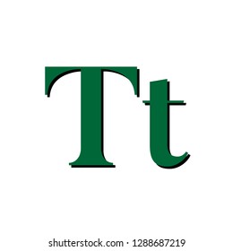 letter T green