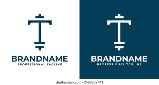 Letter T Gym Logo, Perfect for Fitness and Gym Brands