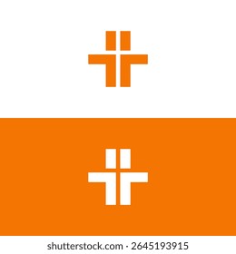 letter T and H combined monogram company logo vector illustration template design