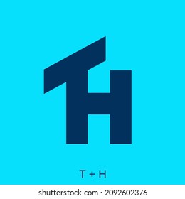 Letter T and H initials concept. Very suitable various business purposes also for symbol, logo, company name, brand name, personal name, icon and many more.