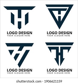 Letter T H Modern Logo Design