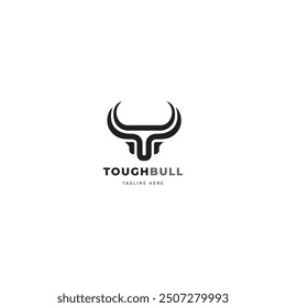 Letter T Head Bull Logo design and minimalist logo