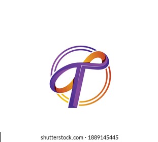 letter t icon logo design template