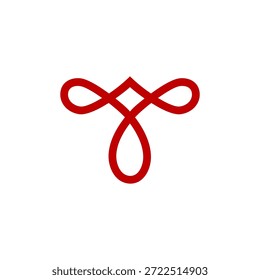 Letter T Infinity Simple Unique Logo