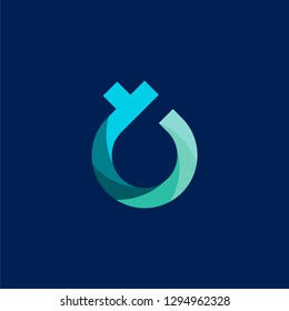 letter T initial T combination T abstract