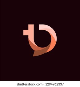 letter T initial T combination T abstract