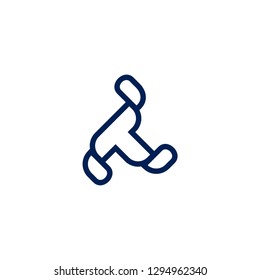 letter T initial T combination T abstract