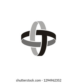 letter T initial T combination T abstract