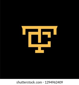letter T initial T combination T abstract
