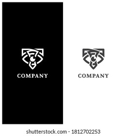 letter T initial with Eye logo design vector