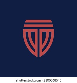 letter T initial logo icon vector template