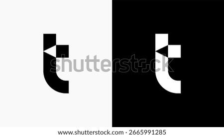 letter T initials logo design vector template