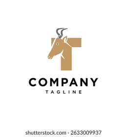 Letter T Kongoni Logo Icon Vector