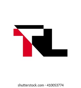 letter T and L logo vector.