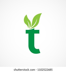 26,560 Letter T With Leaf Images, Stock Photos & Vectors 