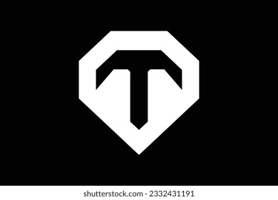 Diseño del logotipo de la línea de letra T. Plantillas de diseño de logotipo abstracto vectorial. Usable para logotipos de empresas y marcas. Elemento de plantilla de diseño de logotipo de vectores planos