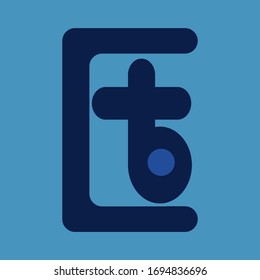 The letter T and the line shape of the box for the Logo

