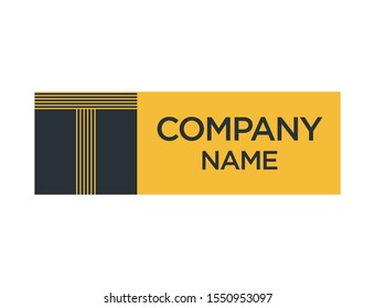 Letter T Lines Creative Logo Design