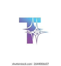 Letter T logo, T logo, AI logo set, modern and minimal design, tech-inspired, colorful icons and symbols, suitable for artificial intelligence, innovation, branding, startups, and digital identity.