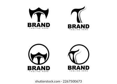 Letter T Logo, Letter Alphabet Design, Vector Logotype, Initial T Product Brand