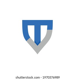 letter T logo with checklist logo design. simple logo for your company