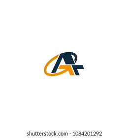 Letter A and T logo design