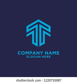 Letter T logo design