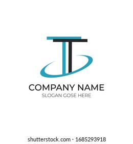Letter T logo design 