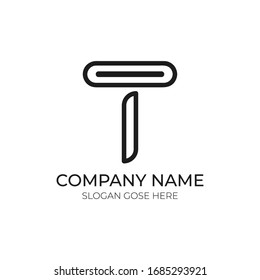 Diseño del logotipo Carta T 