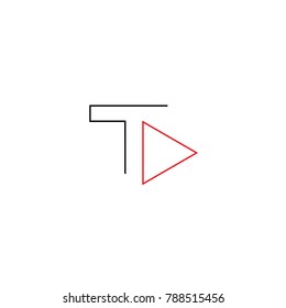 letter t logo design