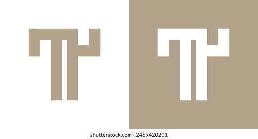 Letter T logo design with creative concept. Premium Vector