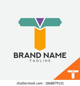 letter t logo design, eps 10